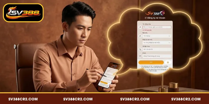 Điều kiện bắt buộc khi tạo tài khoản SV388