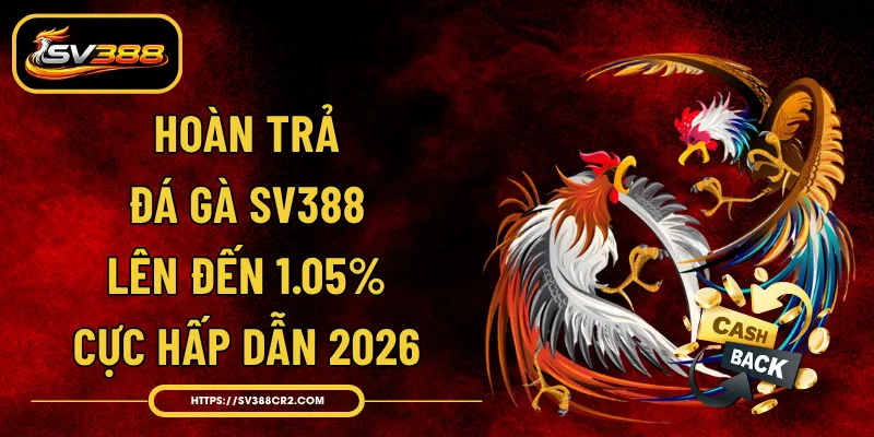 Hoàn trả đá gà SV388 lên đến 1.05% cực hấp dẫn 2026