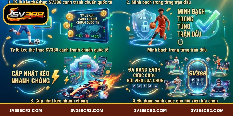 Sảnh thể thao SV388 trở thành lựa chọn hàng đầu nhờ nhiều ưu điểm